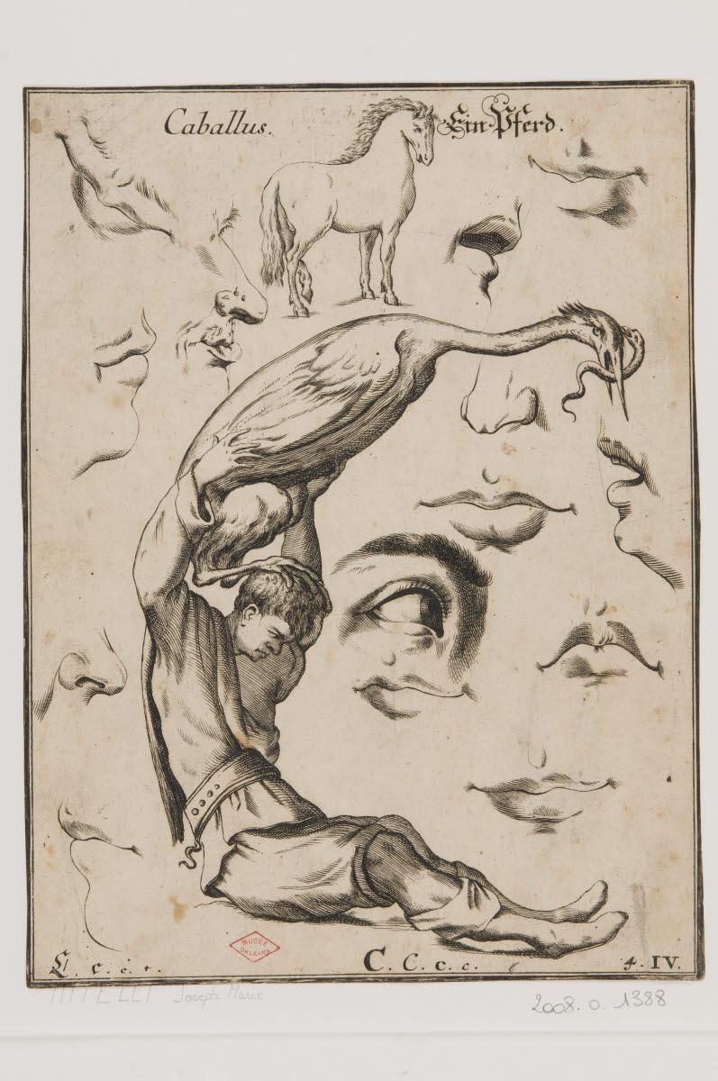 La lettre C, Giuseppe Maria Mitelli, 1600-1699