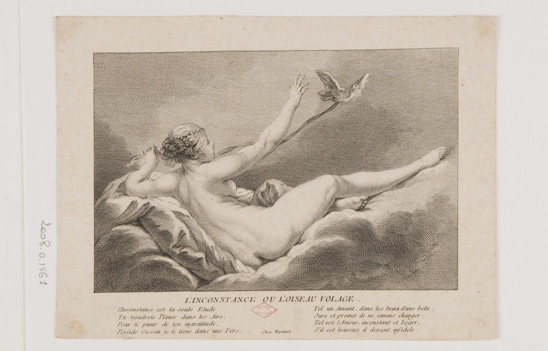 L'Inconstance ou l'oiseau volage, François-Nicolas Martinet, 1700-1799