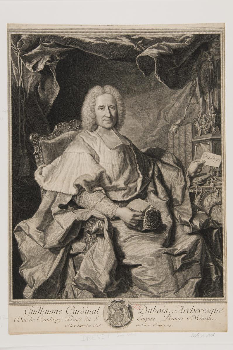 Guillaume, cardinal Dubois, Pierre Imbert Drevet, 1700-1724