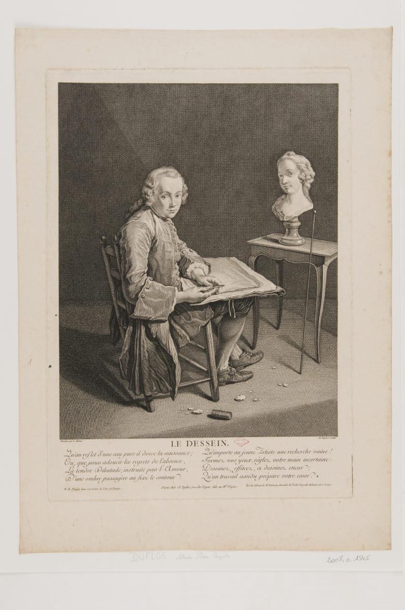 Le Dessin, Louis Aubert, 1700-1799