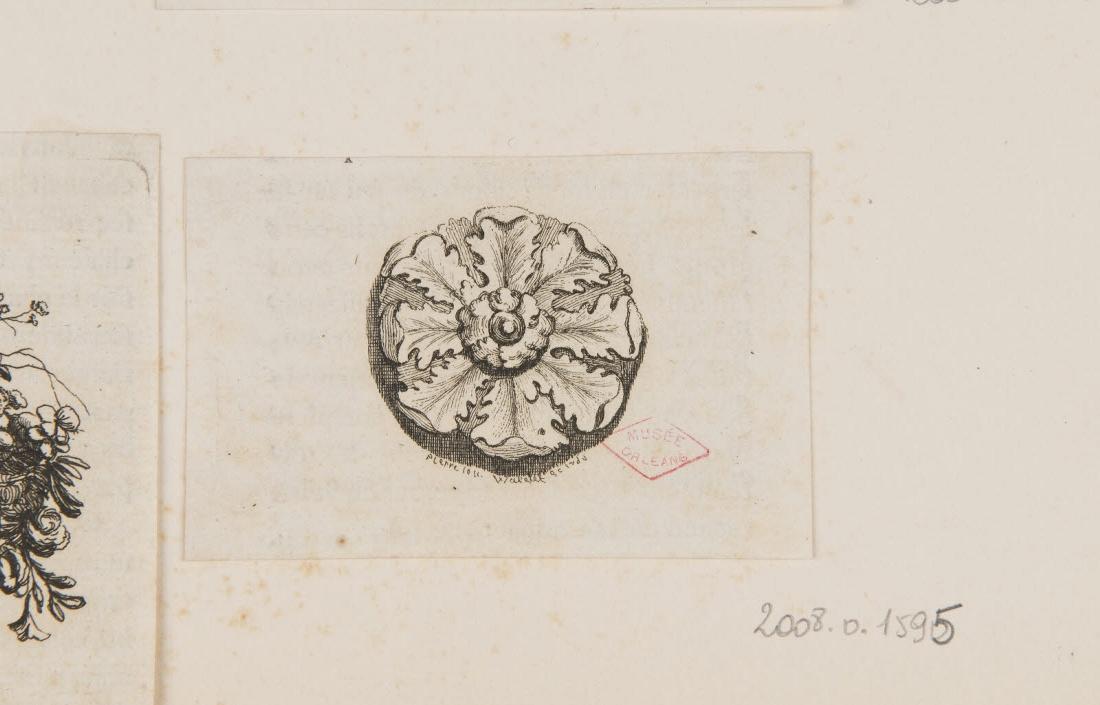 Rosace d'acanthe, Jean Baptiste Marie Pierre, 1750-1774