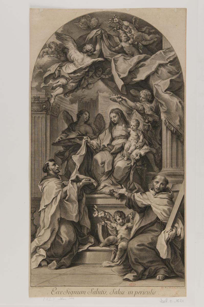 Saint Simon Stock recevant le scapulaire, Sebastiano Conca, 1700-1724
