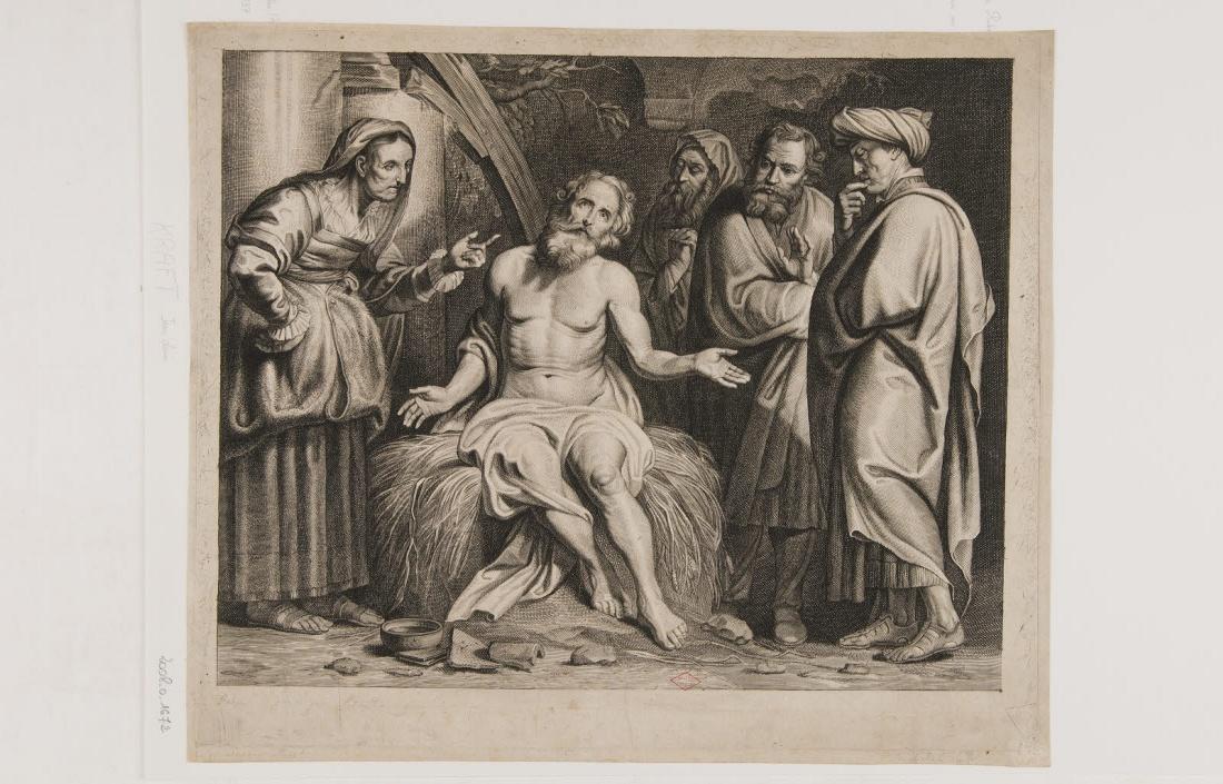 Job sur son tas de fumier, Jan Lauwryn Krafft, 1700-1799