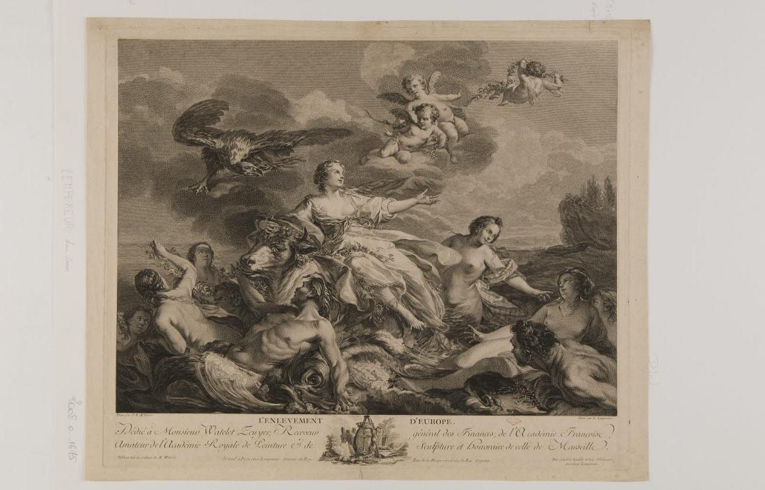 Enlèvement d'Europe, Jean Baptiste Marie Pierre, 1750-1774