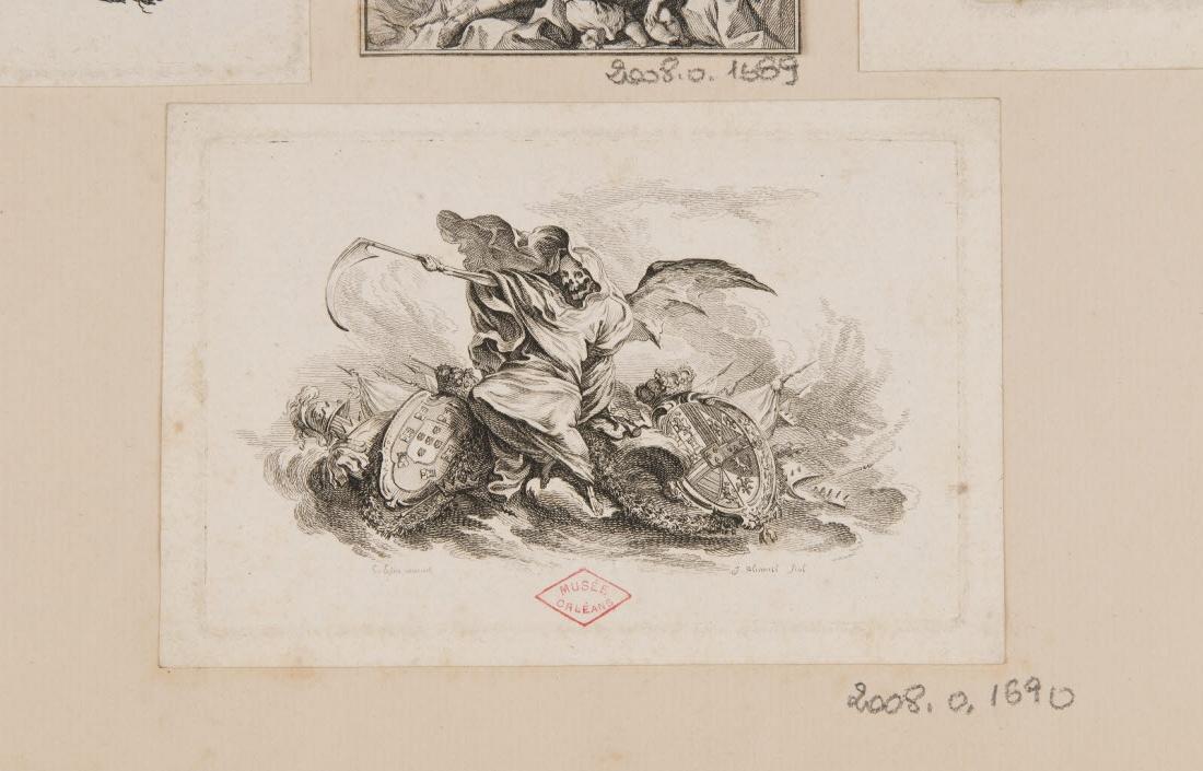 Allégorie de la guerre (?), Jacques Aliamet, 1700-1799