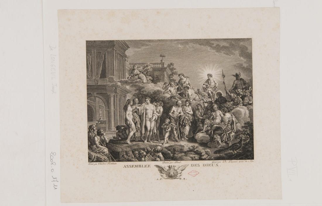 Assemblée des Dieux, Antoine Borel, 1700-1799