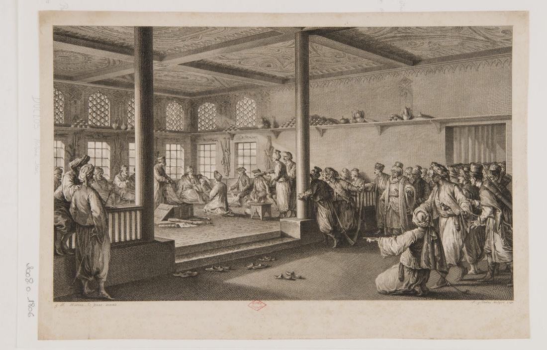Réception de Choiseul-Gouffier chez Hassan Tchaousch-Oglou, Antoine Jean Duclos, 1775-1799