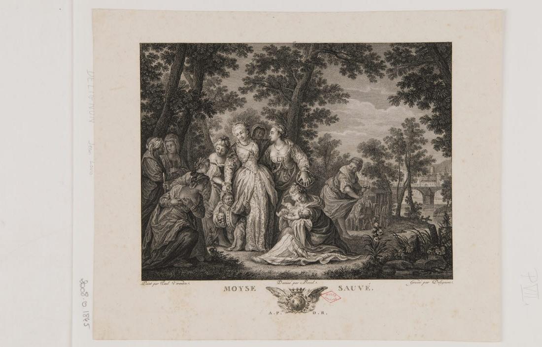 Moïse sauvé, Antoine Borel, 1700-1799