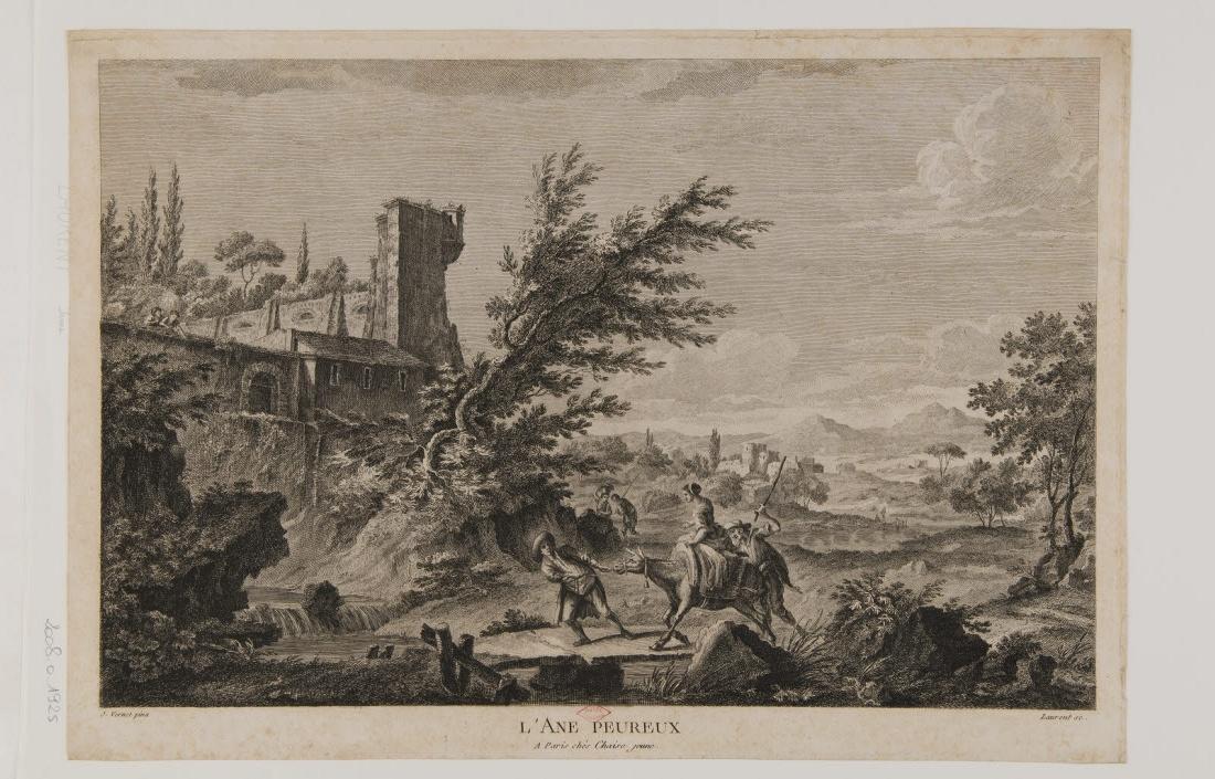 L'âne peureux, Pierre François Laurent, 1700-1799