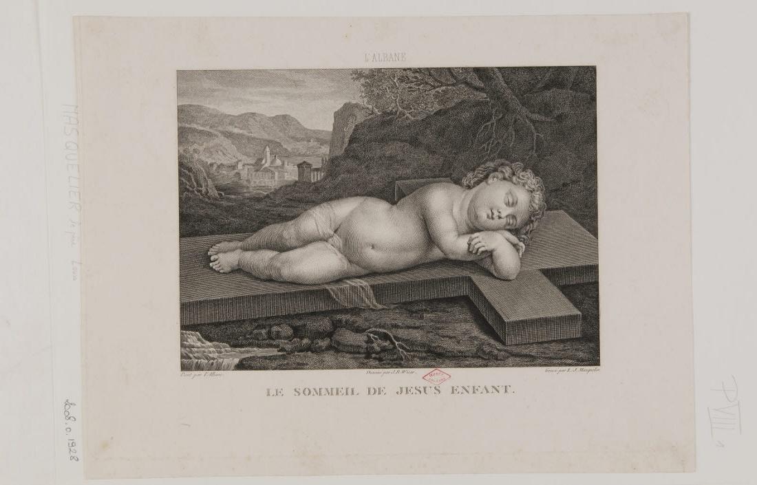 Le sommeil de Jésus enfant, Francesco Albani, 1700-1799