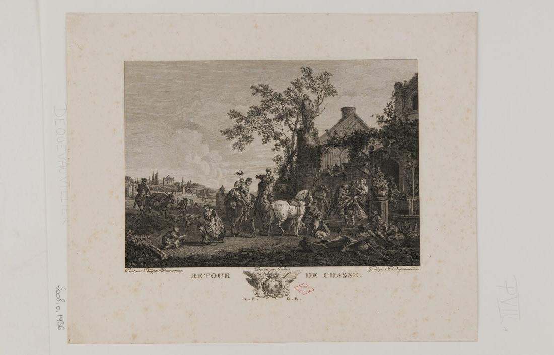 Retour de chasse, François-Jacques Dequevauviller, 1700-1799