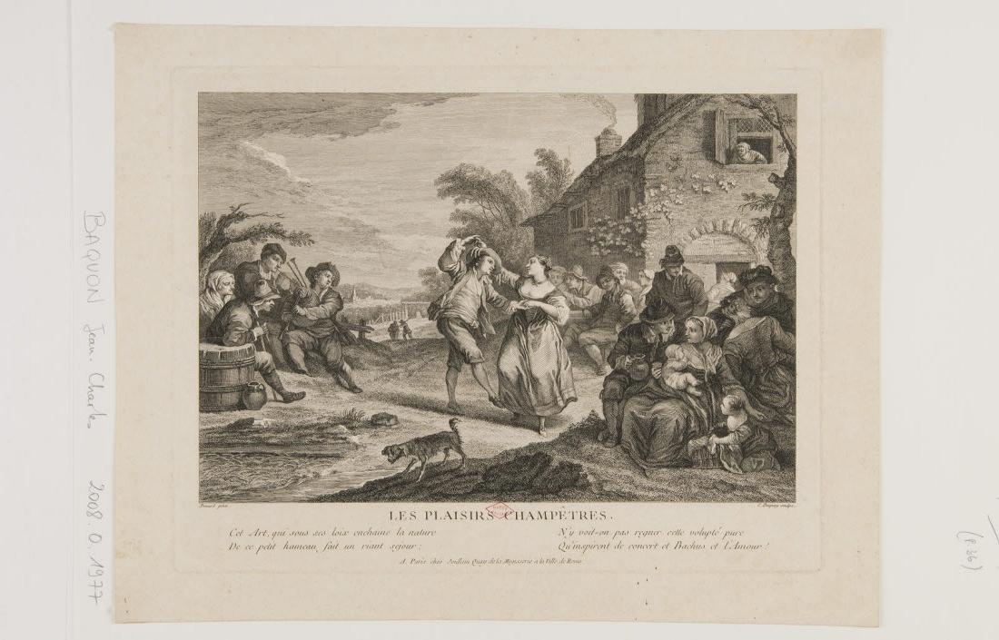 Les plaisirs champêtres, Jean-Charles Baquoy, 1700-1799