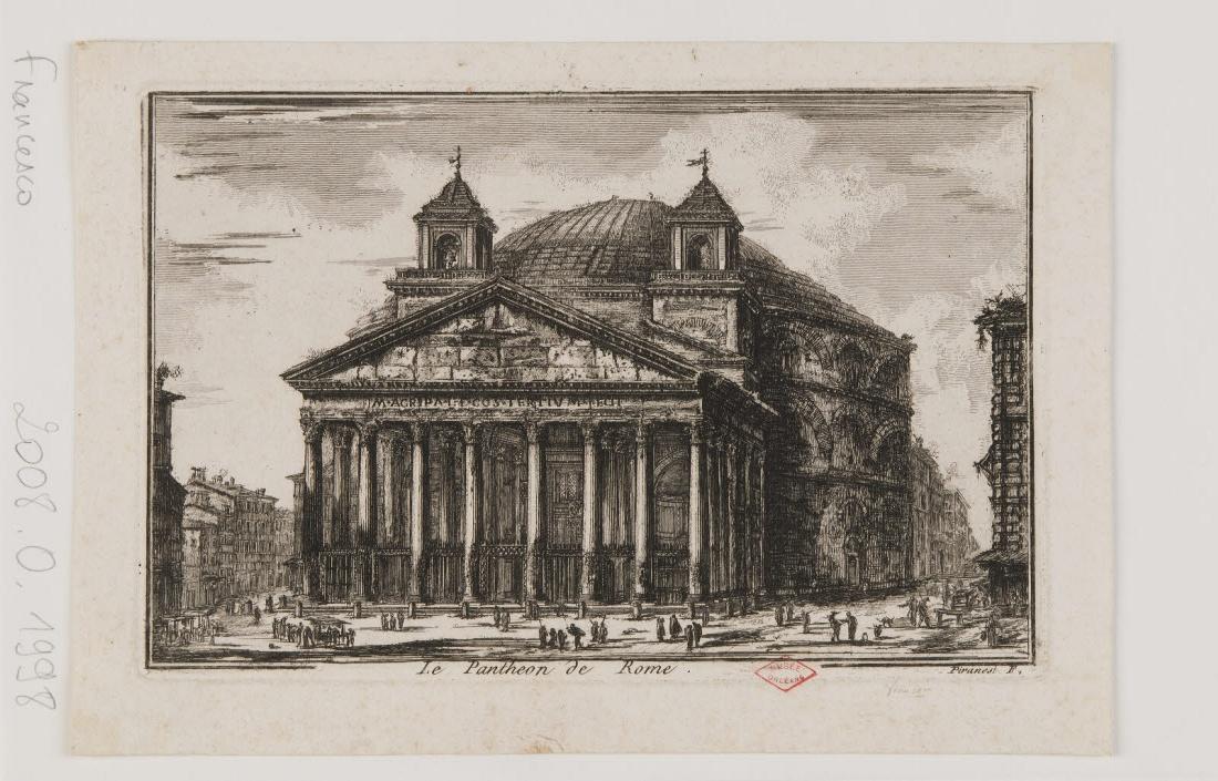 Le Panthéon de Rome, Francesco Piranesi, 1700-1799