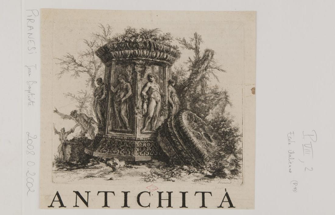Eléments de colonnes antiques en ruines, Francesco Piranesi, 1700-1799