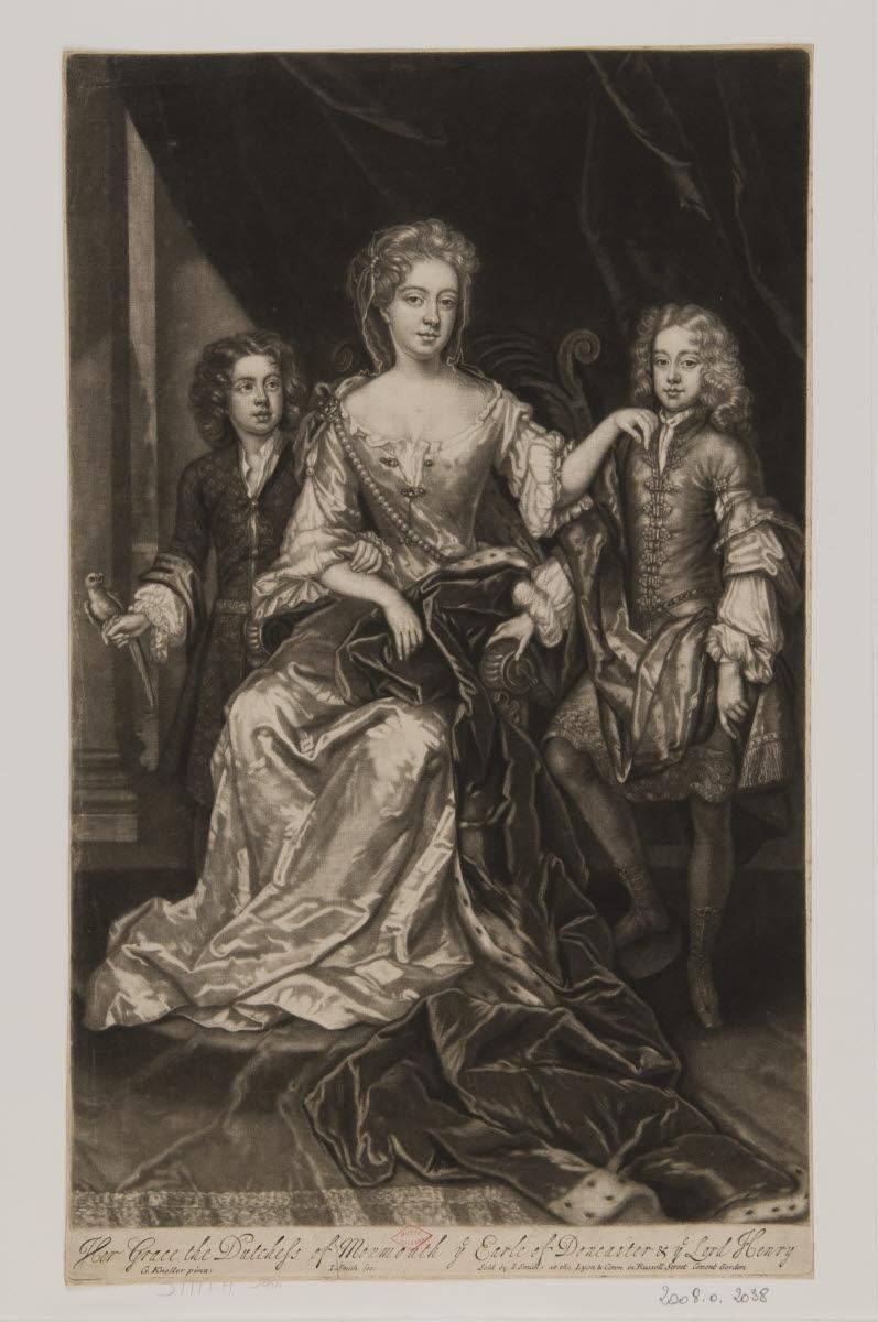 Anne, duchesse de Monmouth et ses fils le comte de Doncaster et lord Henry_0