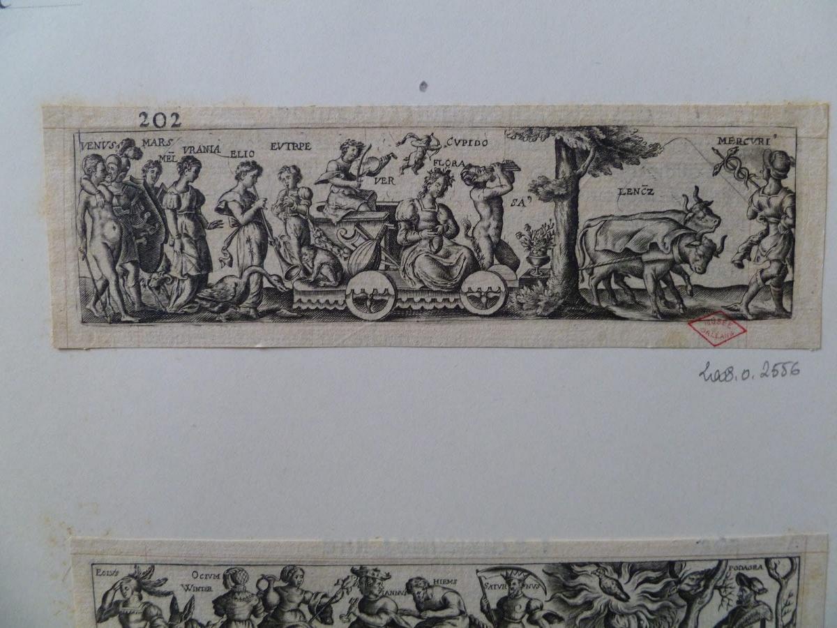 Triomphe avec des dieux et déesses de la mythologie grecque (n° 202), Isaac Briot, 1627