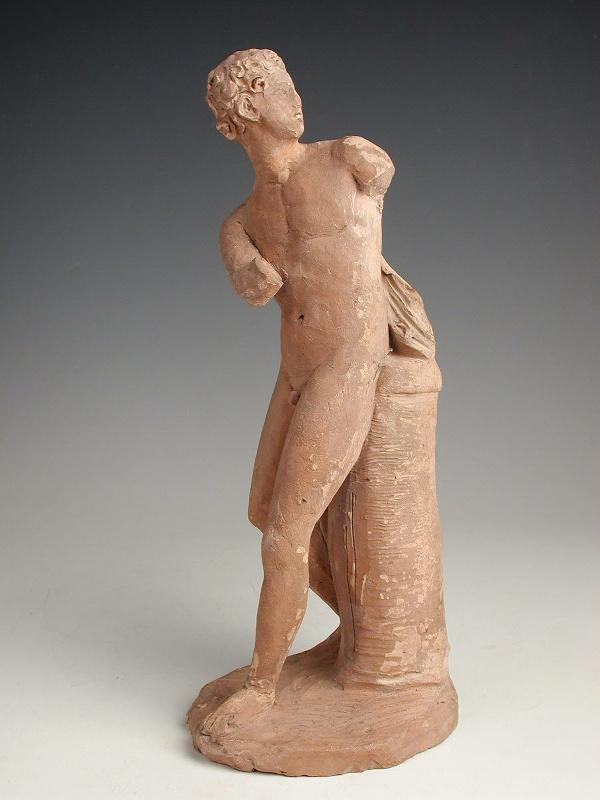 Jeune homme nu debout, regardant à droite, Henry de Triqueti, 1820-1874