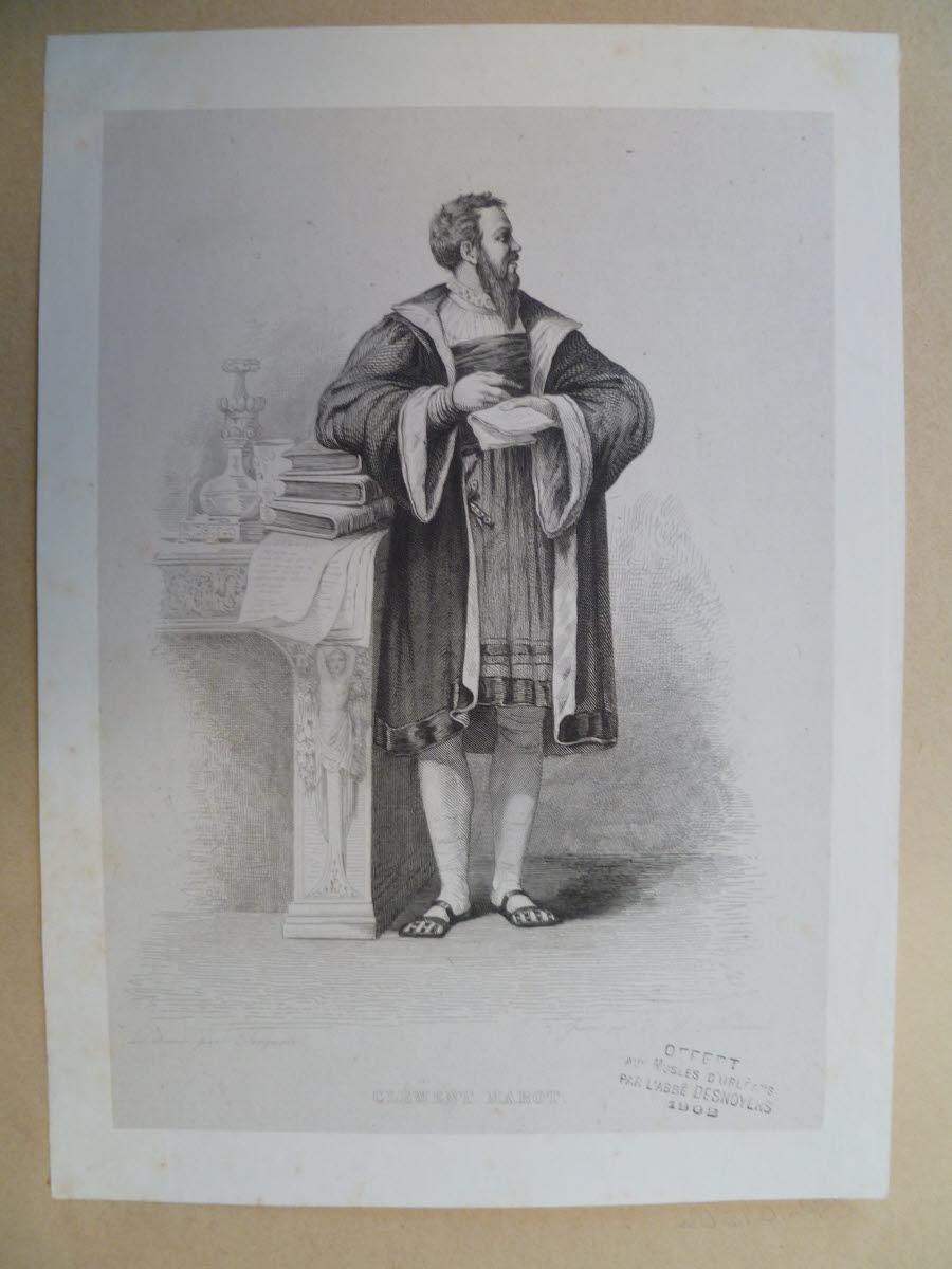 Portrait de Clément Marot, Charles-Victor Normand, 1800-1899