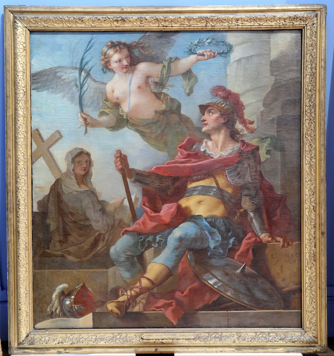 Clovis, couronné par la Victoire, fait fleurir la Religion (Histoire de Clovis)_1