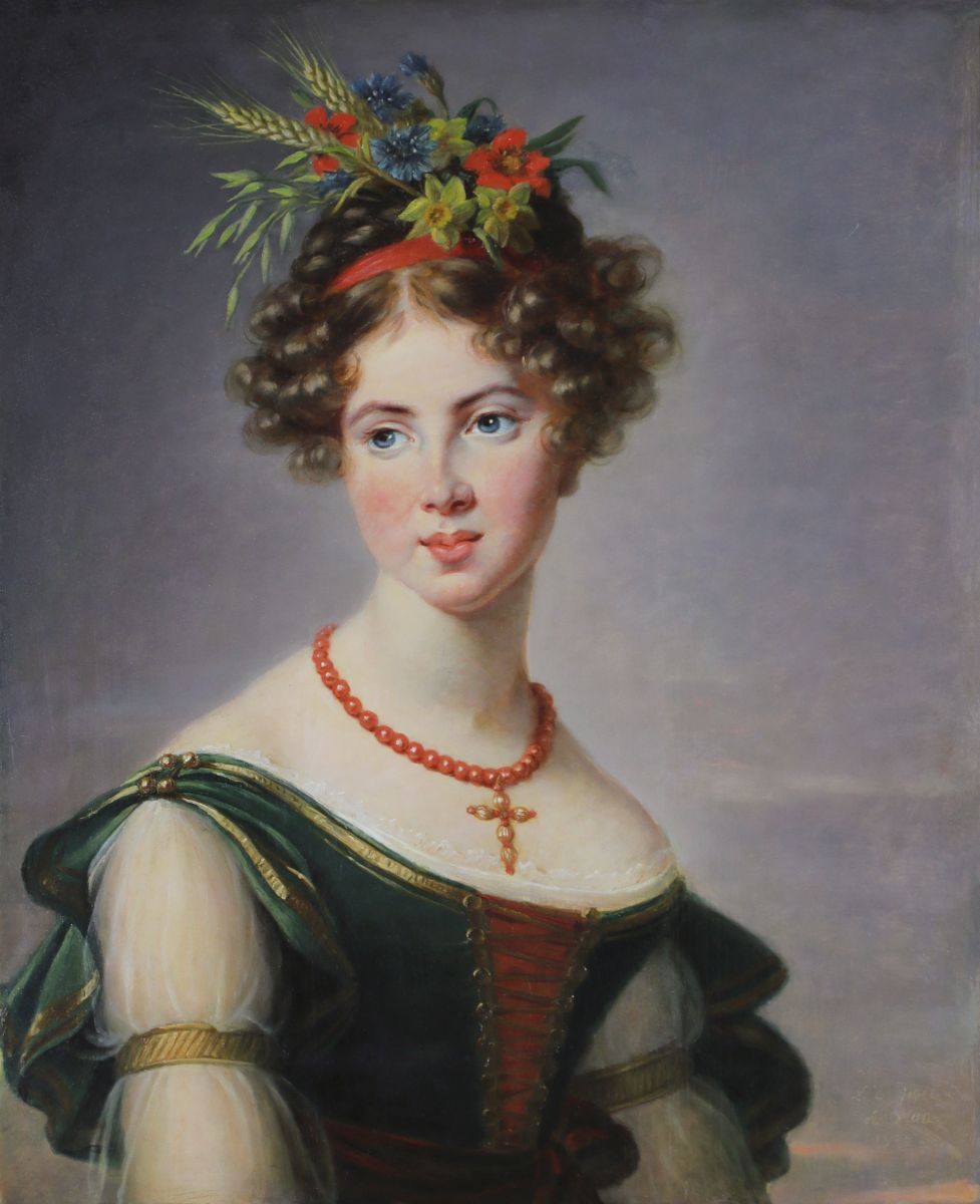 Portrait de la comtesse Joséphine Mathilde Henriette Caroline de Baussancourt, née Bernard de Sassenay ; Portrait de la comtesse de Baussancourt née de Sassenay (titre ancien)_0