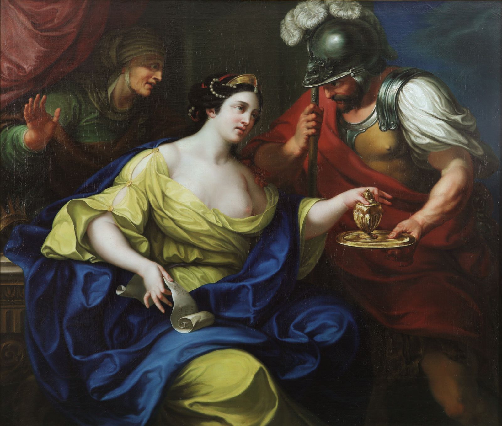 Sophonisbe, fille d'Asdrubal, femme de Siphax et ensuite de Massinissa, reçoit le poison que lui envoie ce dernier pour la soustraire à l'esclavage des Romains_0
