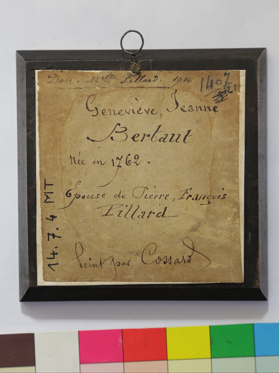 Portrait de Geneviève Jeanne Bertaud, épouse de Pierre-François Pillard_2