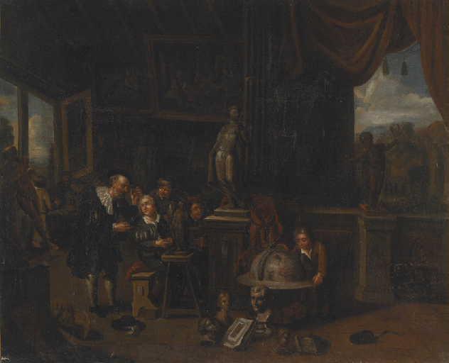 L'atelier du sculpteur, Balthasar Van Den Bossche, 1er quart 18e siècle