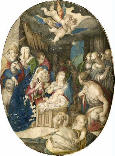 Adoration des bergers, Ханс фон Аахен