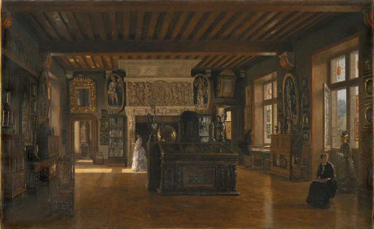 Salle des Emaux du musée de Cluny, Victor Navlet, 1876