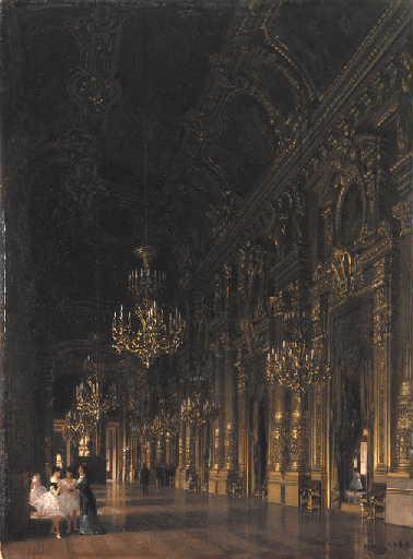 Le foyer de la danse à l'Opéra ; La galerie du Grand Foyer_0