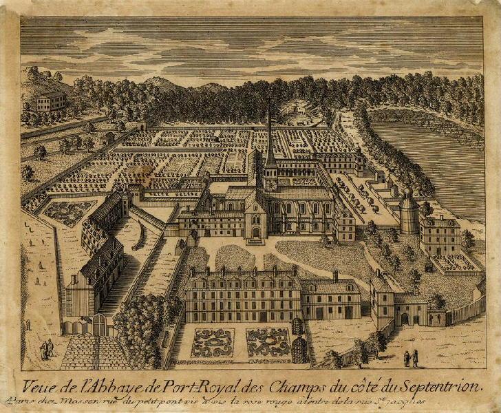 Vue de l'abbaye de Port-Royal des champs du côté du septentrion_0