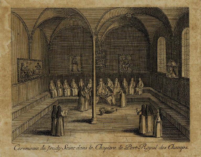 Cérémonie du jeudi saint dans le chapitre de Port-Royal des champs_0
