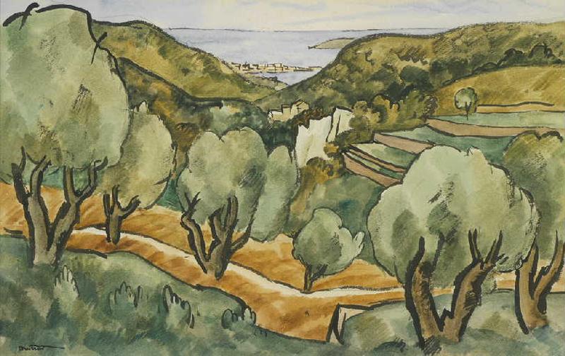 Oliveraie, vue sur la mer et la presqu'île de Saint-Mandrier_0