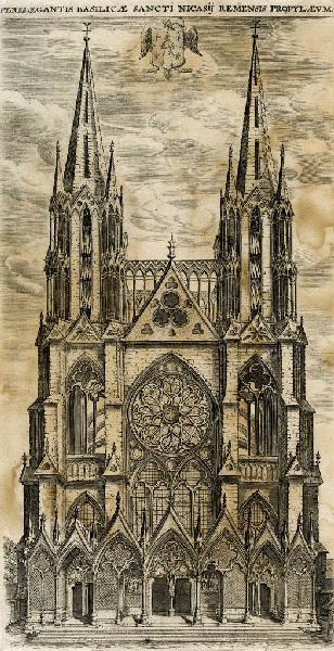 Façade de l'Eglise Saint Nicaise de Reims, Nicolas de Son, 17e siècle