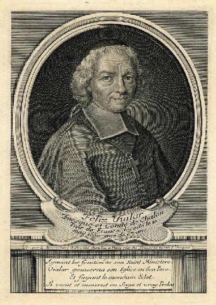 Portrait de Félix III Vialar de Herse, évêque de Châlons-en-Champagne, Stéphane Desrochers, 4e quart 17e siècle, 1ère moitié 18e siècle