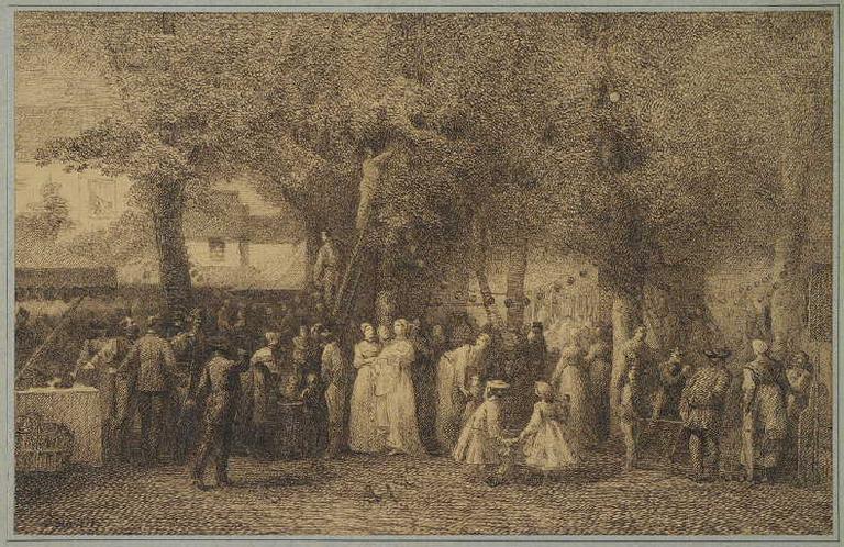 La fête de Saint Cloud ; La foire à Saint-Germain (autre titre), Joseph Navlet, 19e siècle