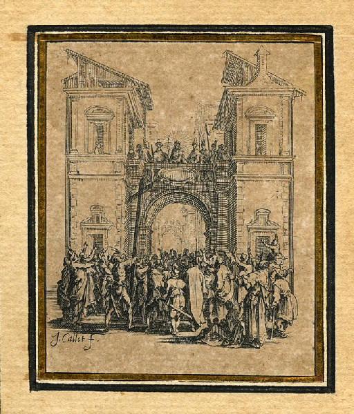 La Passion de Notre Seigneur (09) ; Il est présenté au peuple — Jacques Callot