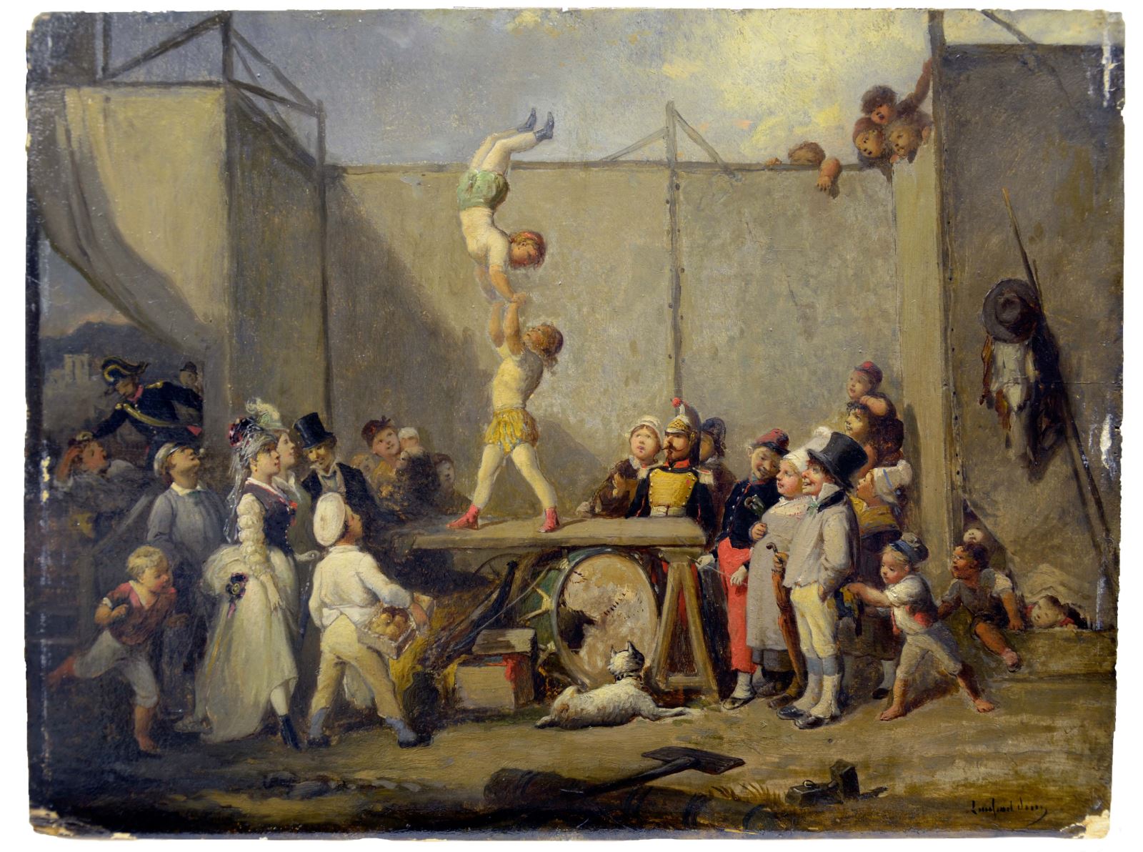 Les acrobates, François-Louis Lanfant De Metz, 1889