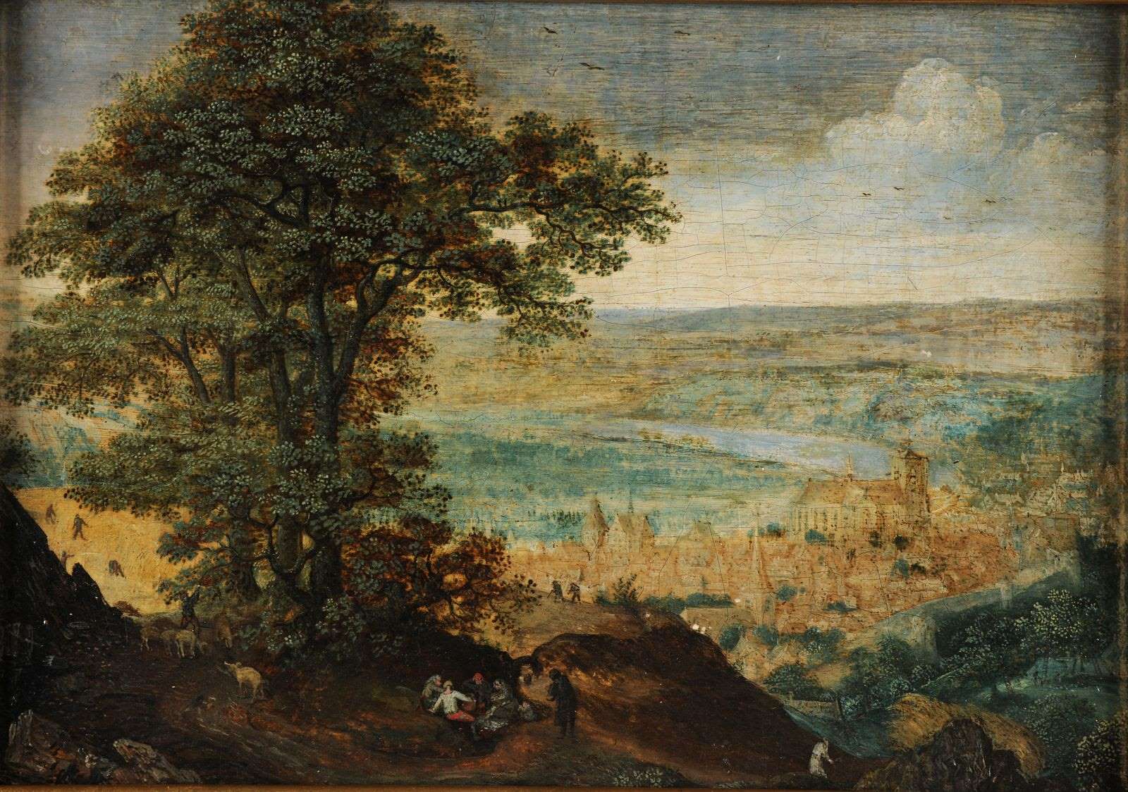 Vue de Liège, Lucas Van Valckenborch, 1567