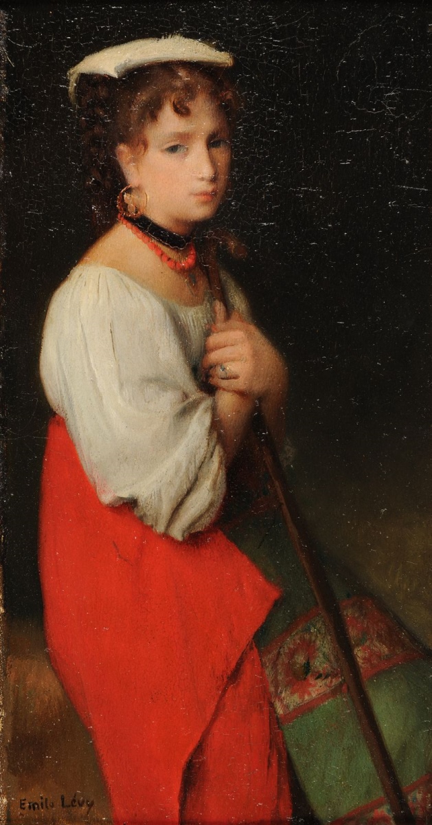 Bergère italienne ; Petite bergère italienne, Émile Lévy, 19e siècle