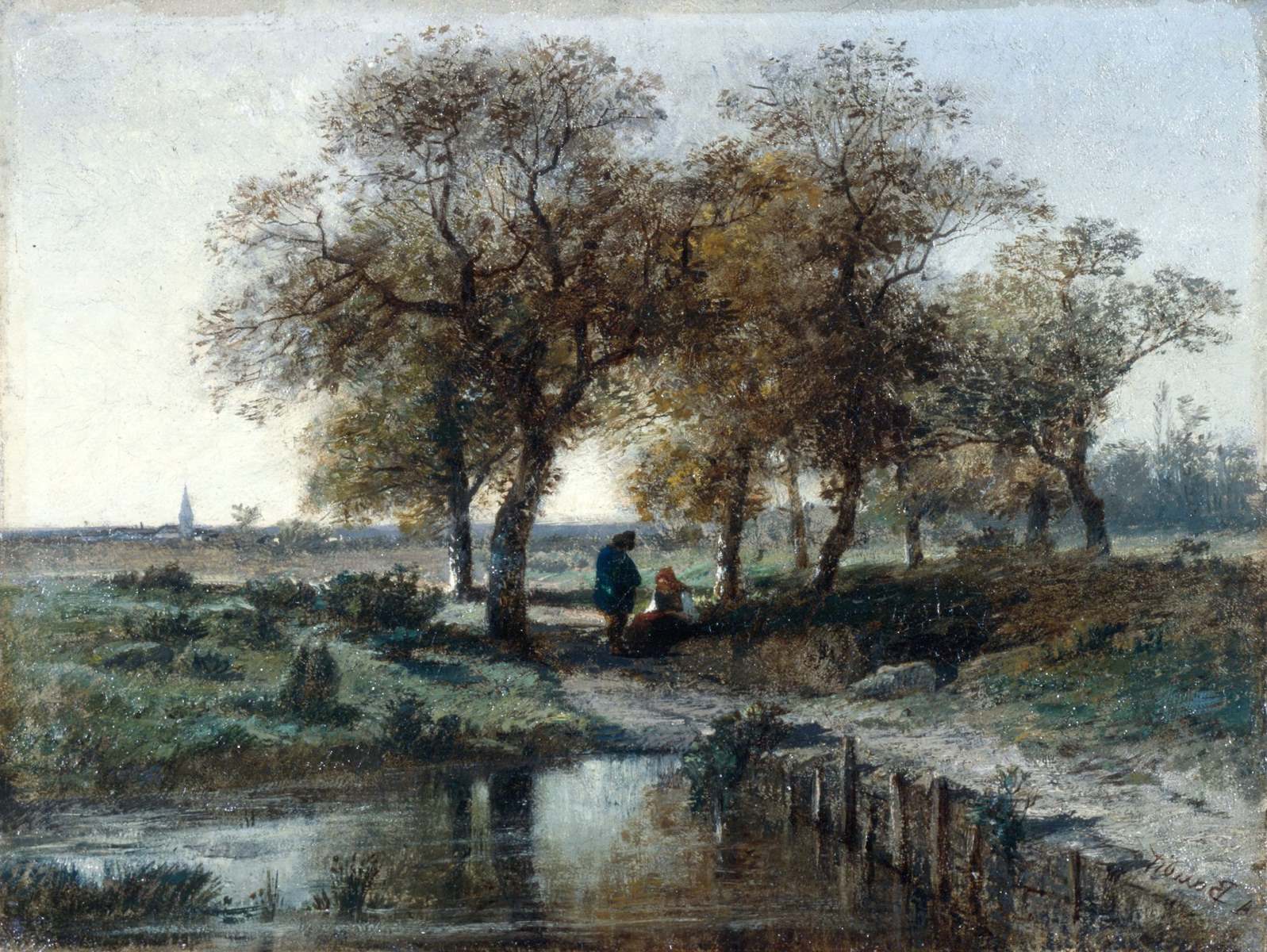 Paysage, Amédée Baudit, 3e quart 19e siècle