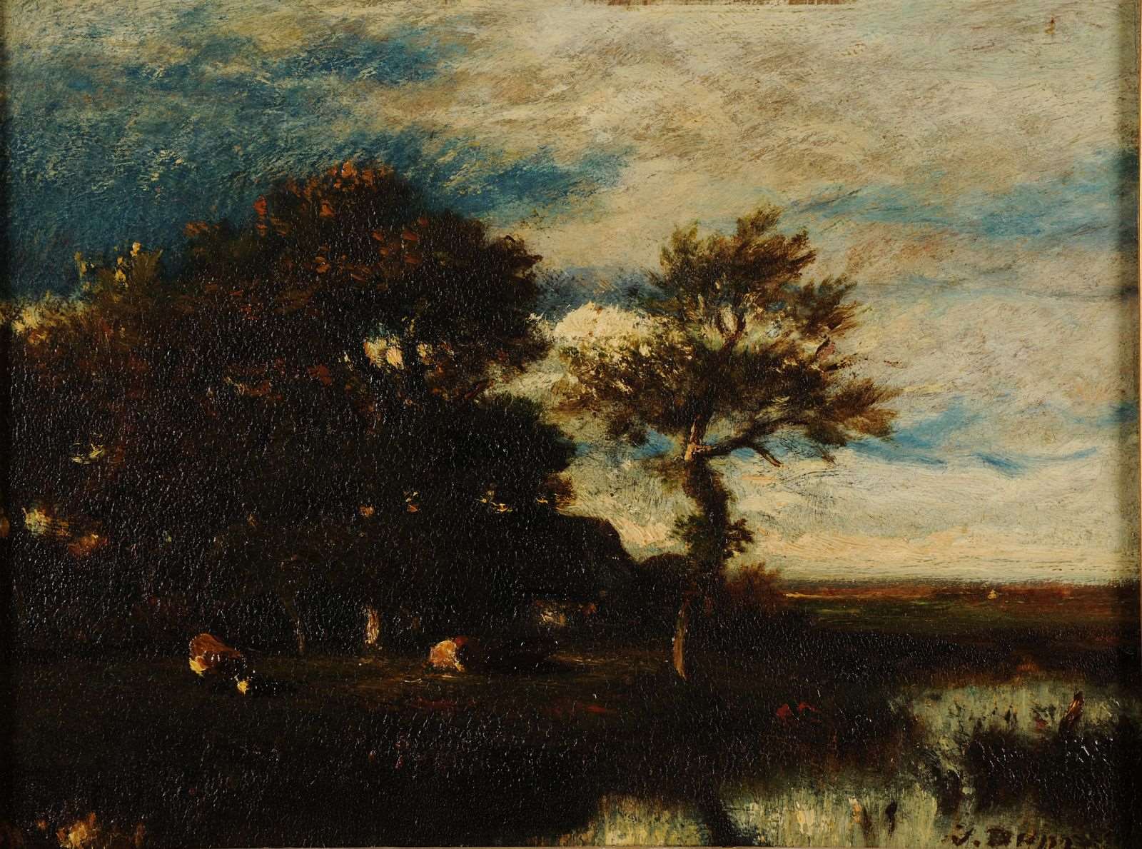 Paysage avec cours d'eau_0