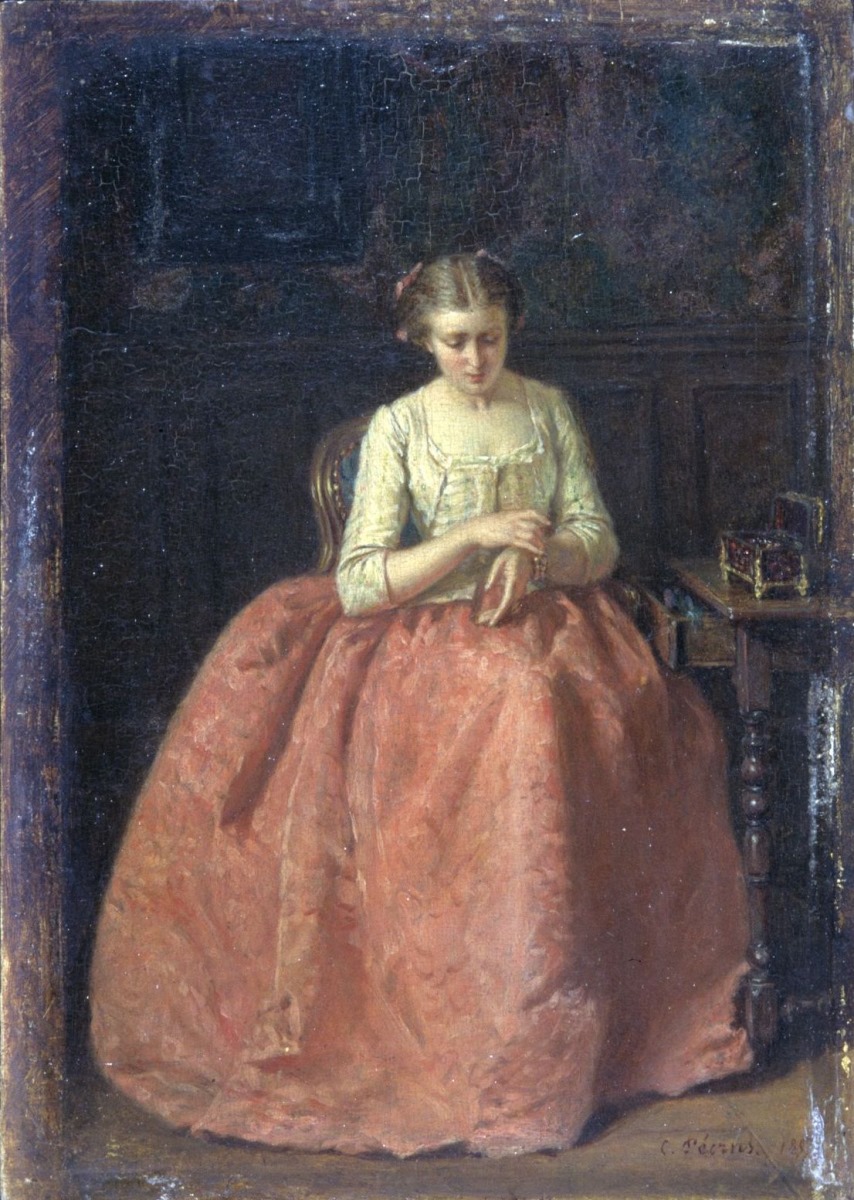 La femme au bracelet, Charles Pecrus, 1857