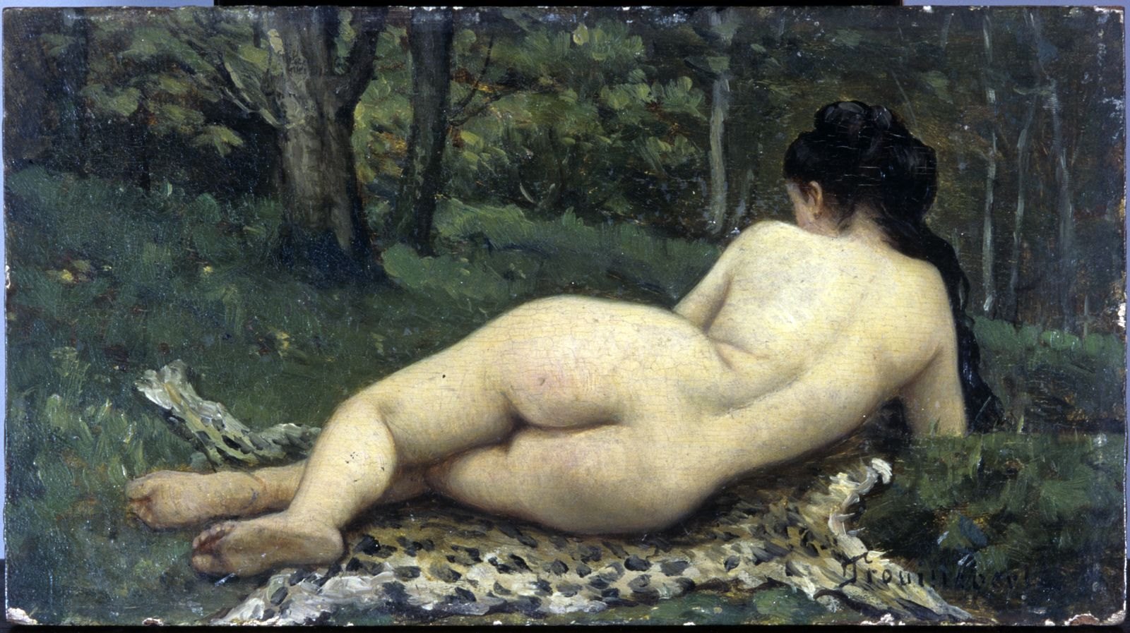 La baigneuse ; Étude de nu, Paul Désiré Trouillebert, 19e siècle