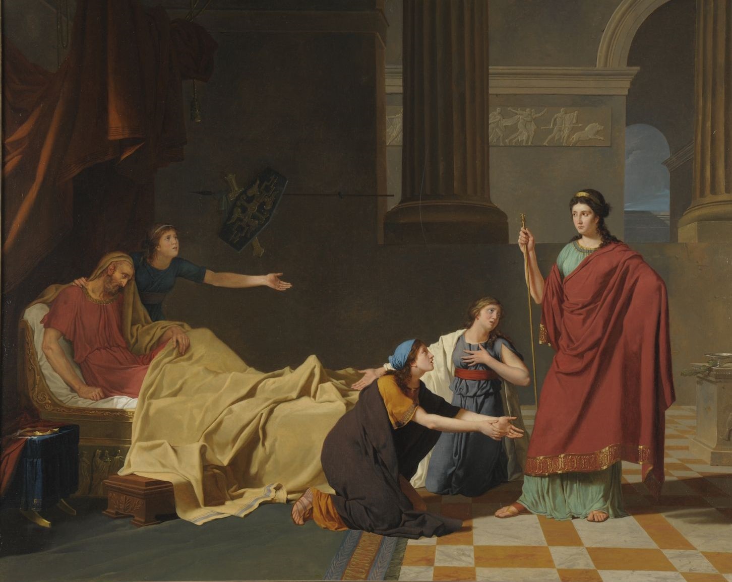 Les Filles de Pélias demandant à Médée le rajeunissement de leur père (titre attribué) ; Les Filles de Pelias, demandant à Médée le rajeunissement de leur Père (titre publié), Charles Edouard Chaise, 1791 vers