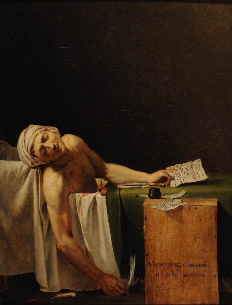 La mort de Marat (titre attribué) ; Marat expirant (autre titre) ; Marat assassiné (autre titre), David, 1793 /07 /13