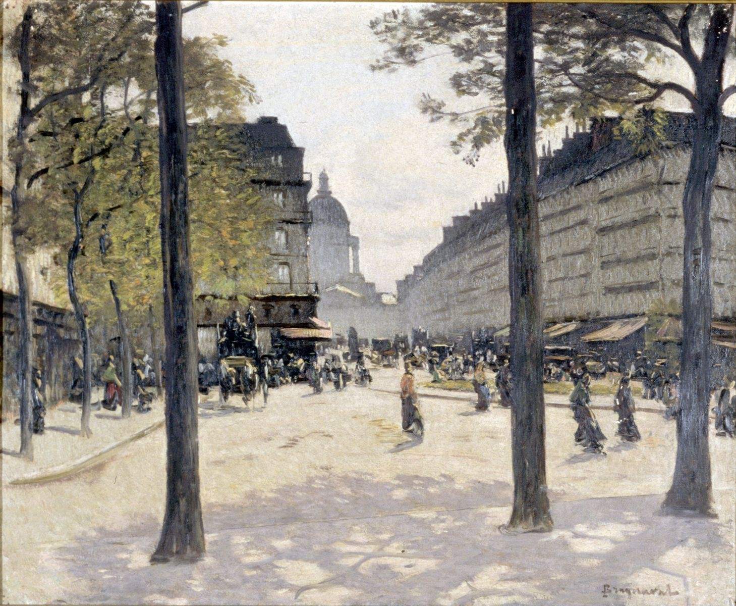 La rue Soufflot, Louis Braquaval, 1904 avant
