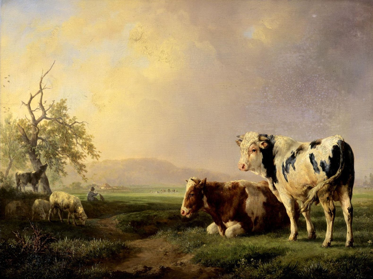 Bestiaux au pâturage, Jacques-Raymond Brascassat, 1851