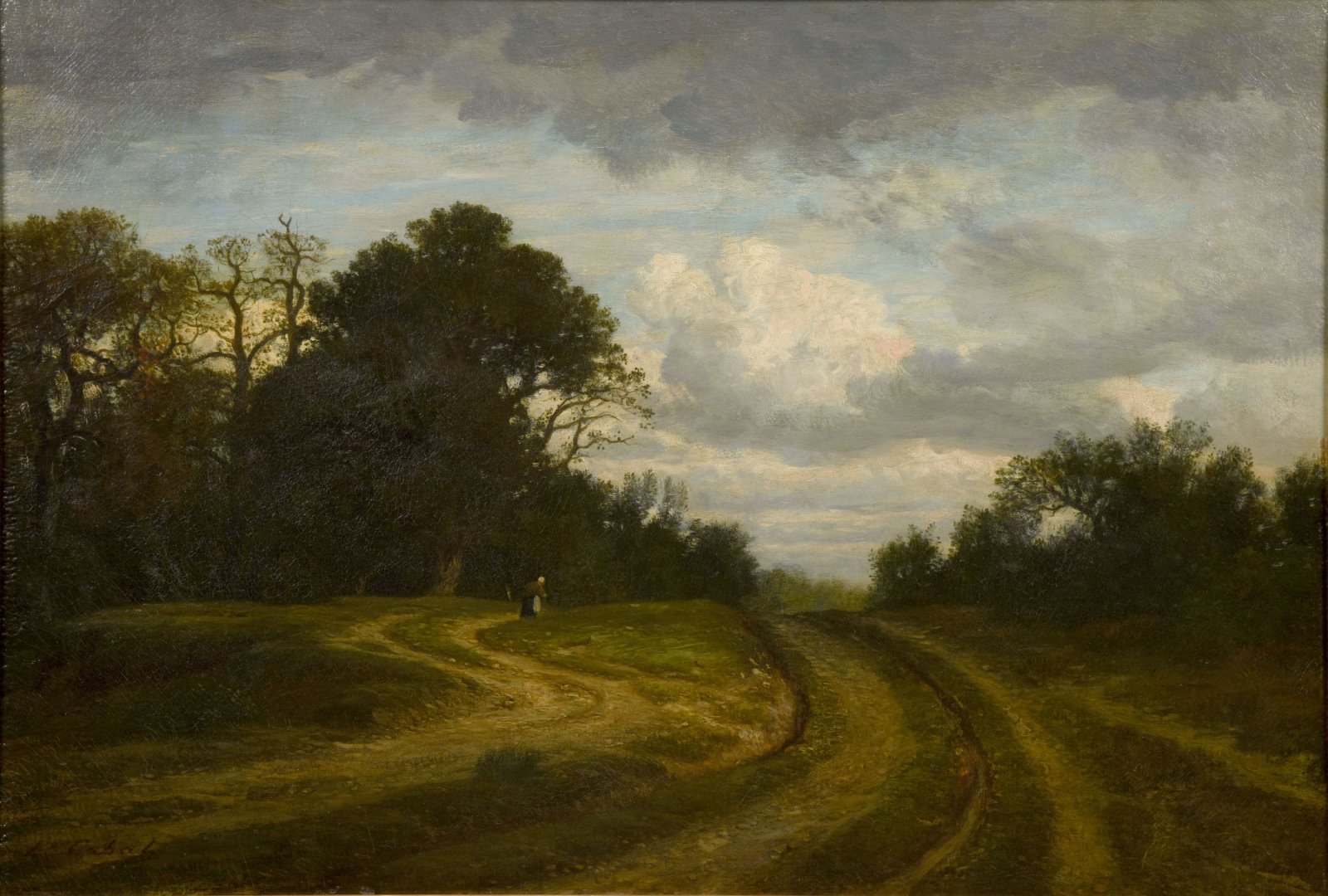 La route en forêt, Louis Cabat, 1835 vers