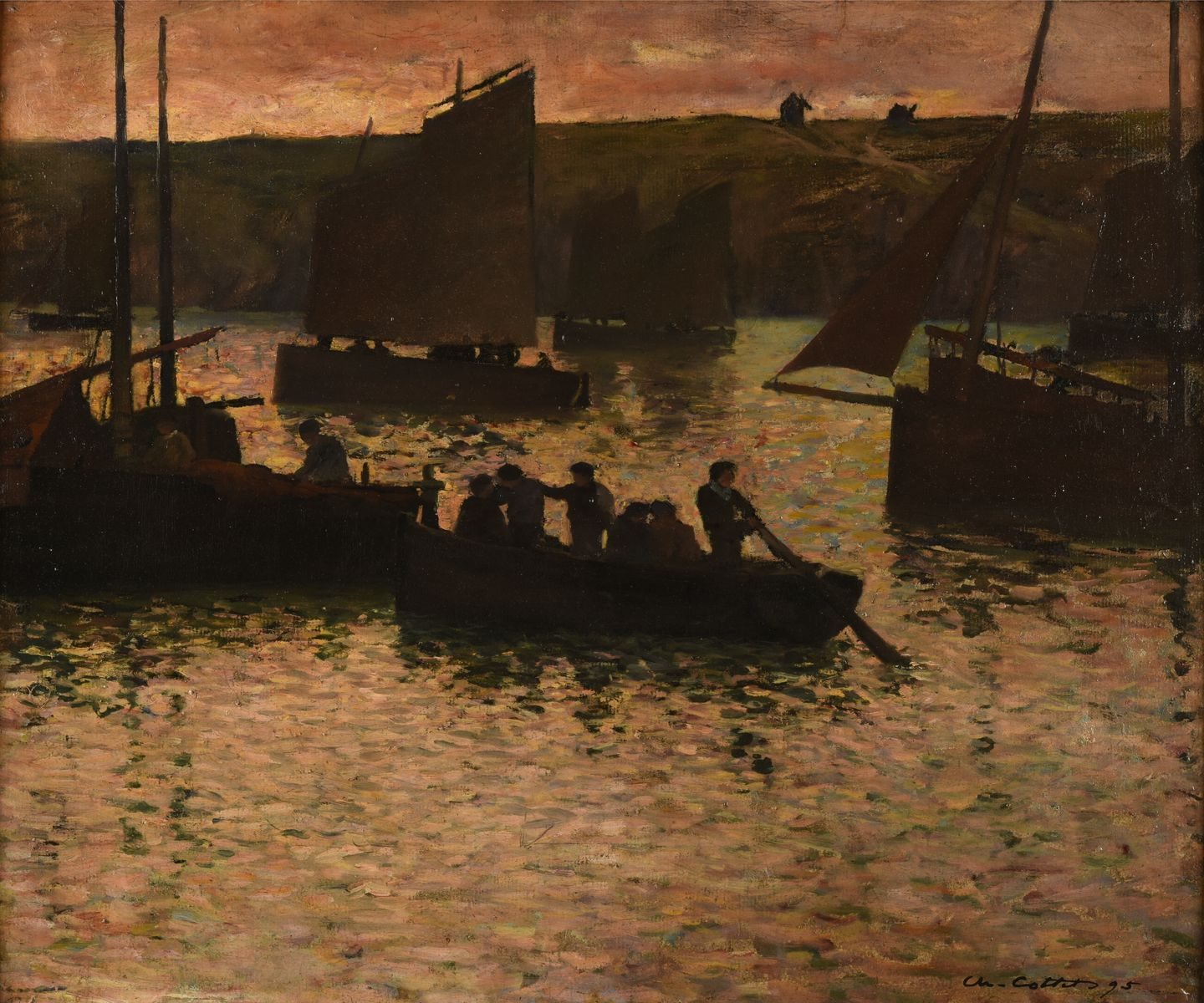 Dans le port, Charles Cottet, 1895